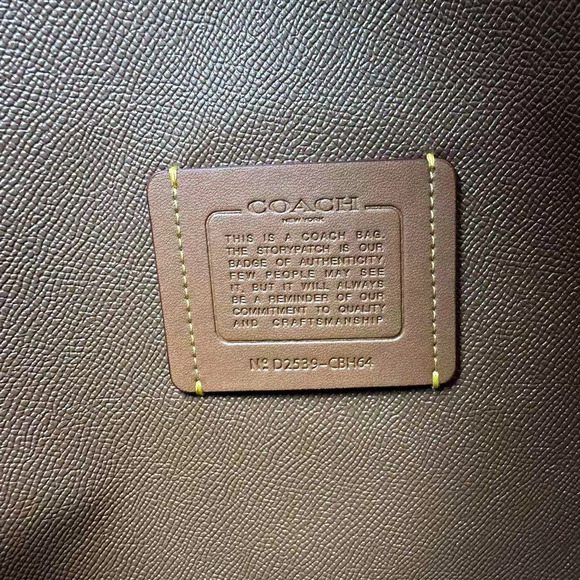 Coach Mollie Tote Bag In Signature Canvas With Shell Print In Canvas/Sand CBH64 - Picture 8 of 11